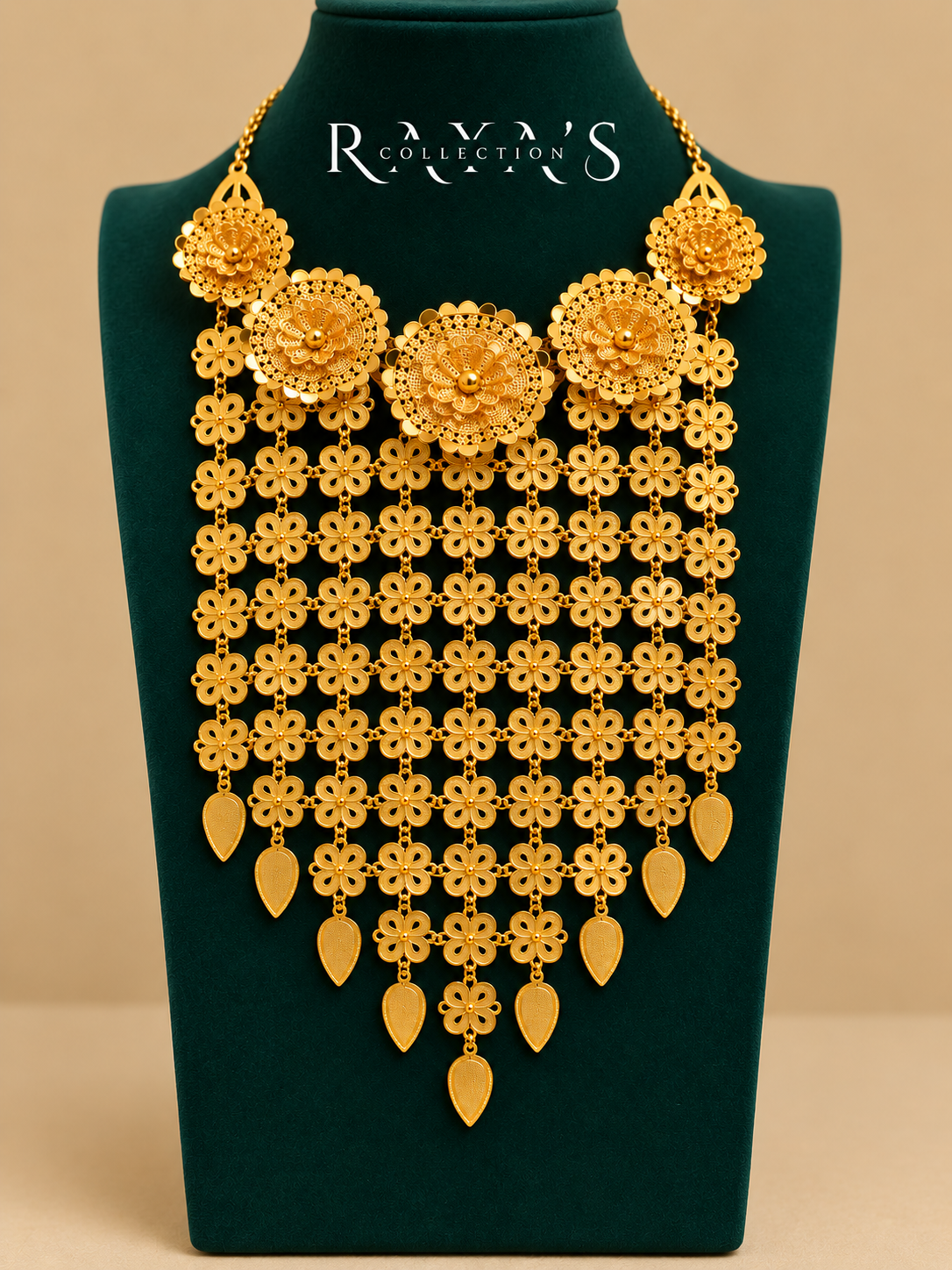 Royal Bloom 22K Gold-Plated Necklace