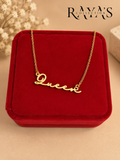 “Queen” Gold-Plated Name Necklace