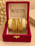 Royal Radiance Gold-Plated Bangle Set