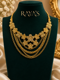 Golden Blossom Layered Necklace