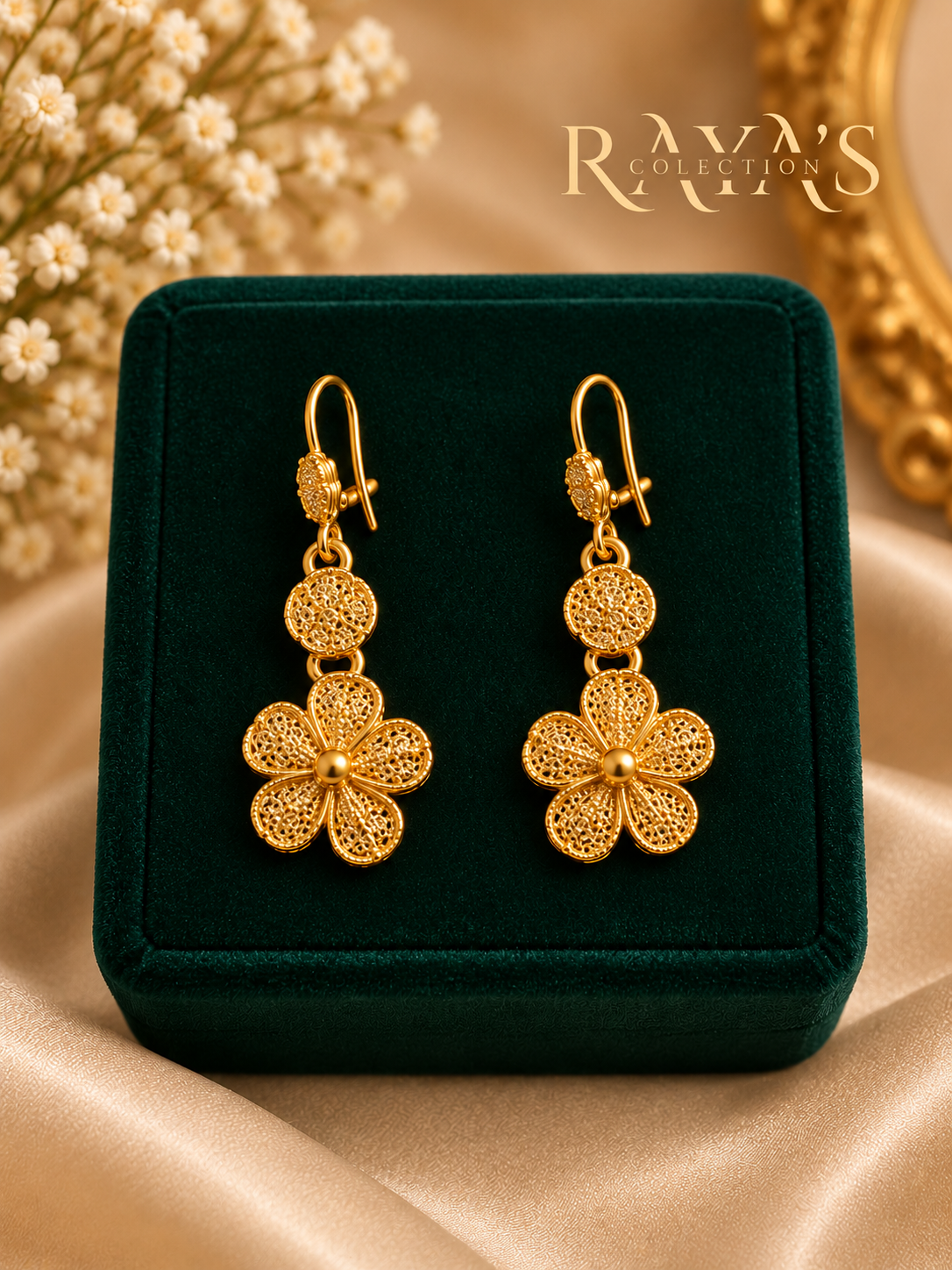Golden Blossom Layered Necklace