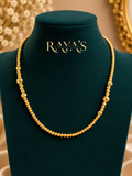 Golden Beaded Elegance Bracelet & Earrings Set