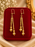 Golden Cascade Drop Earrings