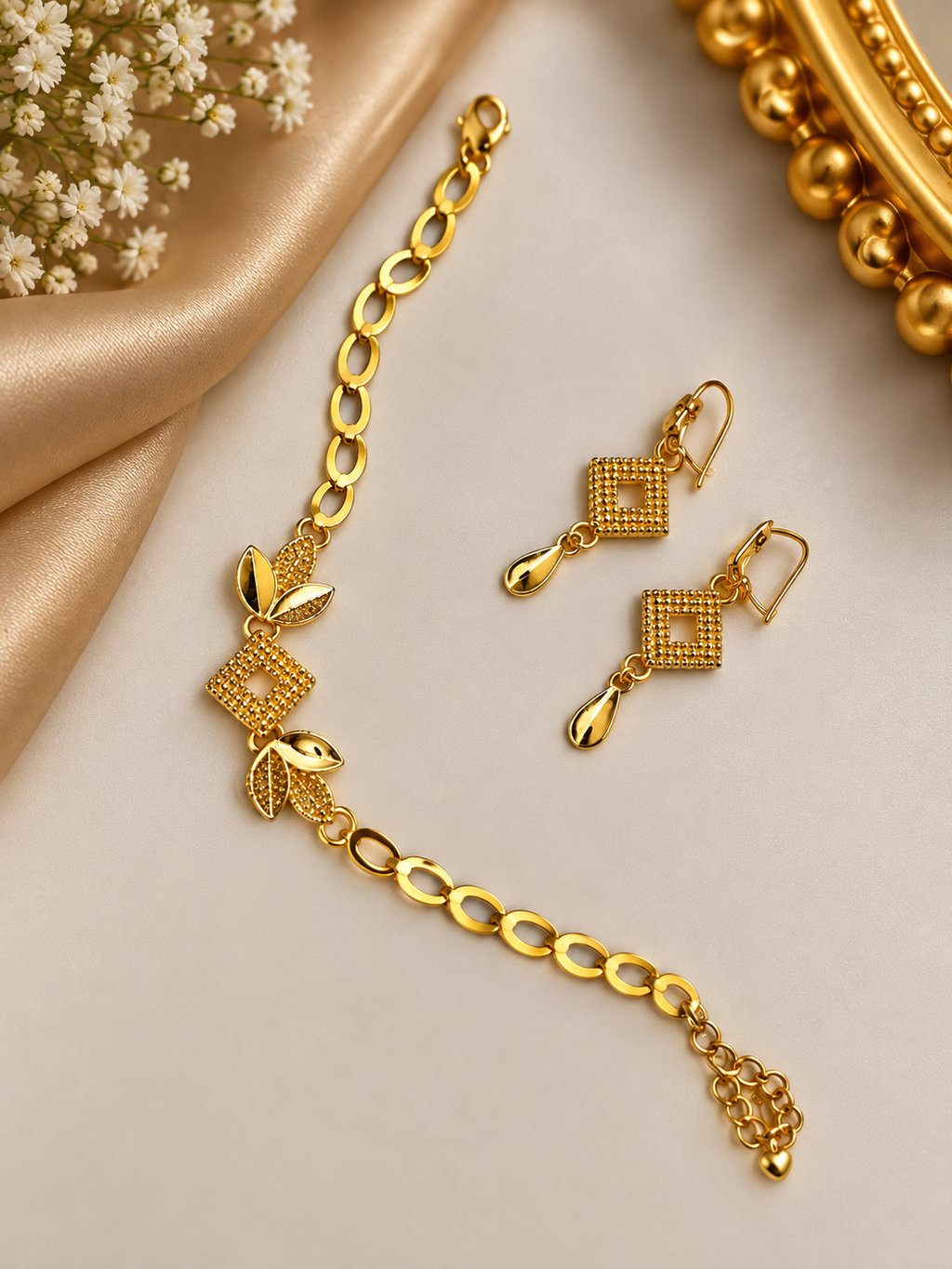Golden Garden Jewelry Set