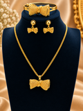 Golden Bow Elegance Jewelry Set