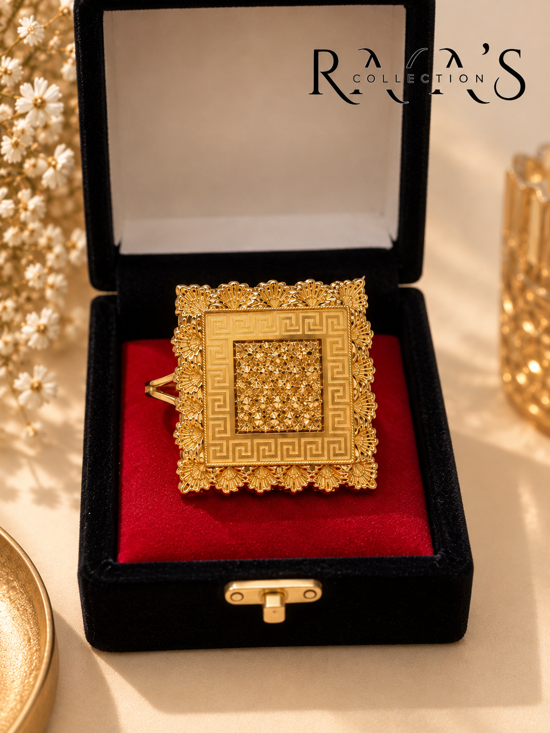 Zarina Square Statement Ring