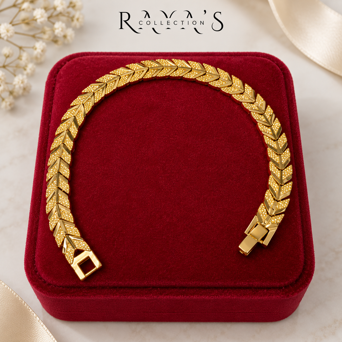 Royal Chevron Gold-Plated Bracelet