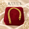 Royal Heart-Link Gold-Plated Bracelet