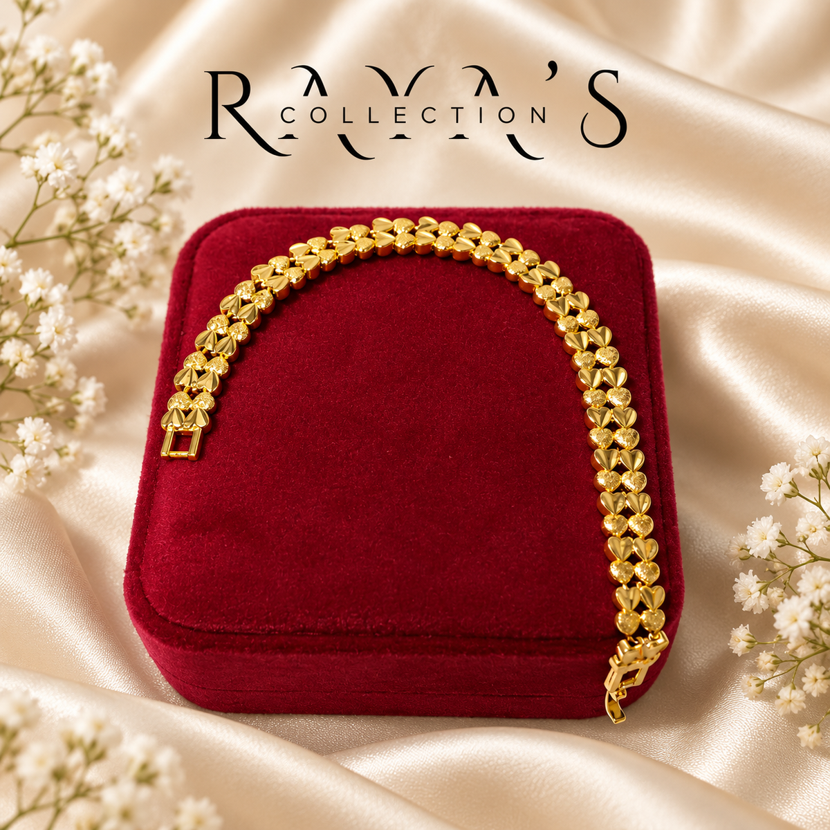 Golden Blossom Link Bracelet