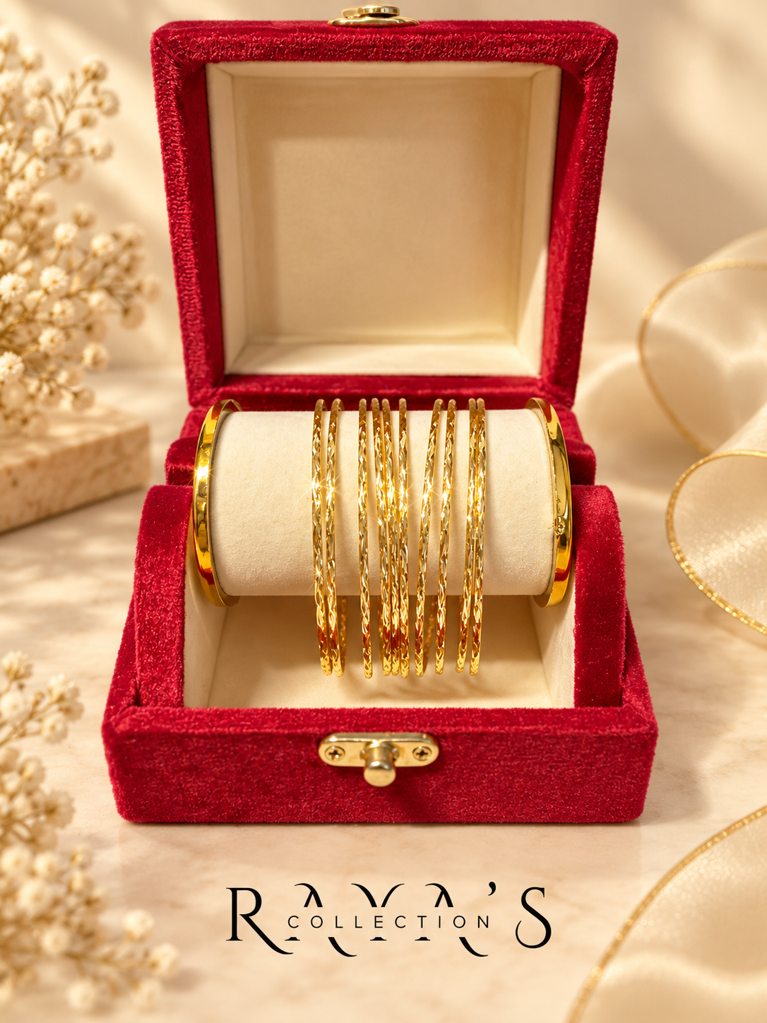 Golden Glow Bangle Set