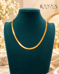Classic 5mm Gold-Plated Herringbone Necklace