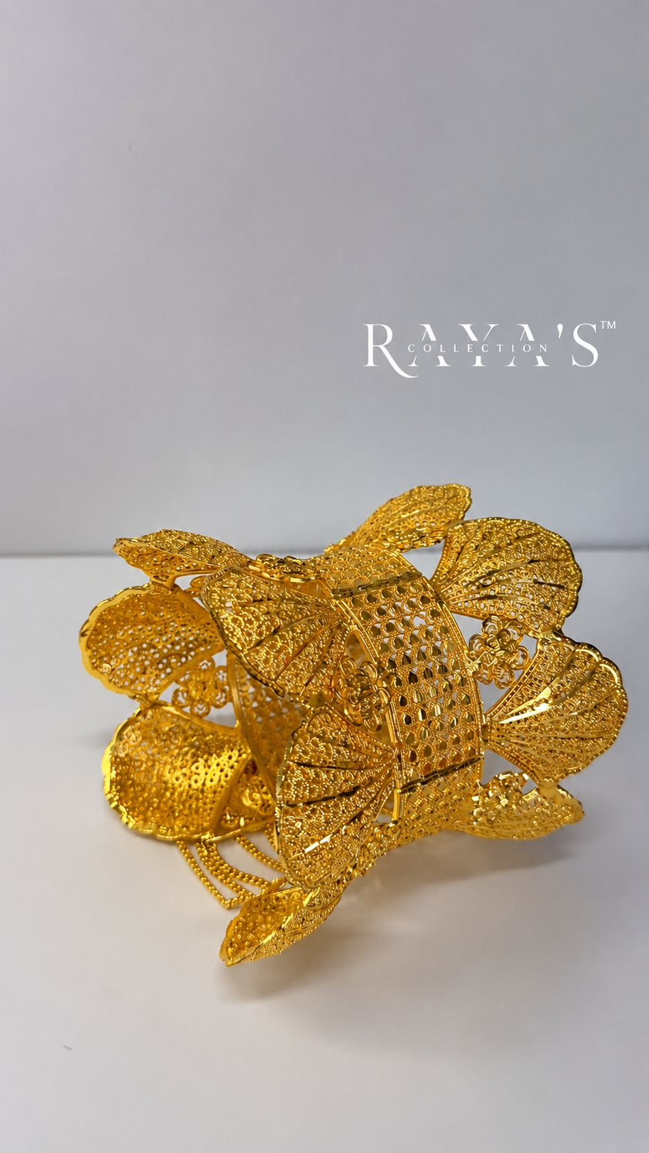 Golden Ginkgo Statement Cuff