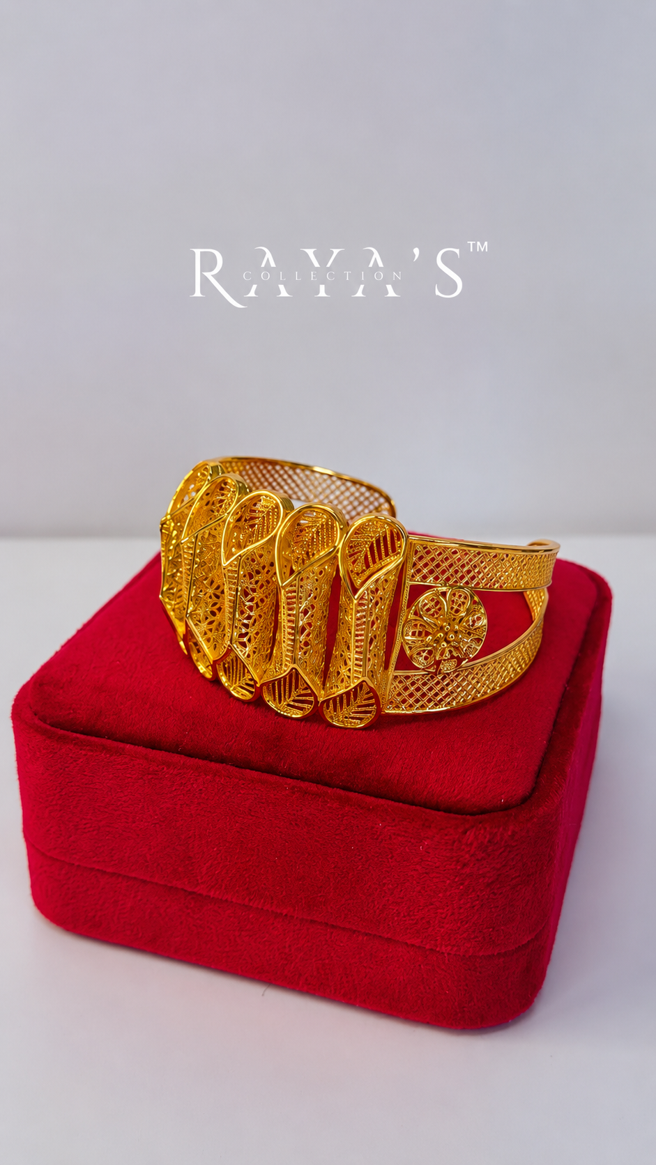 Golden Petal Statement Cuff