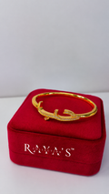 Golden Crystal Arrow Bangle