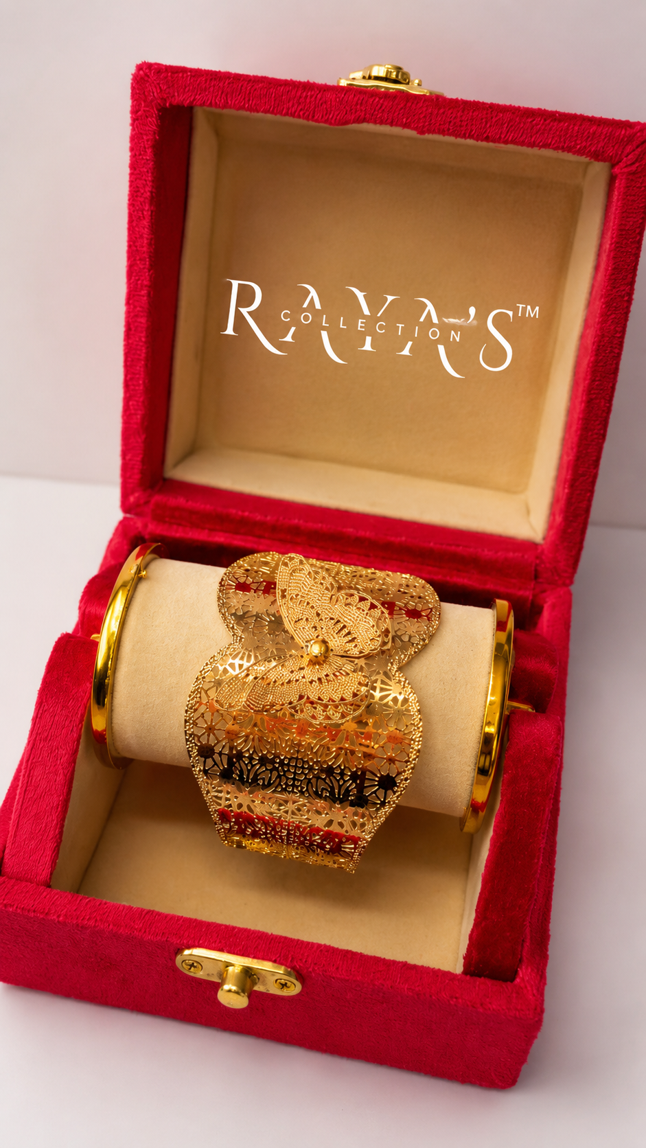 Golden Bloom Filigree Cuff