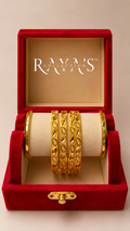 Golden Leaf Elegance Bangles