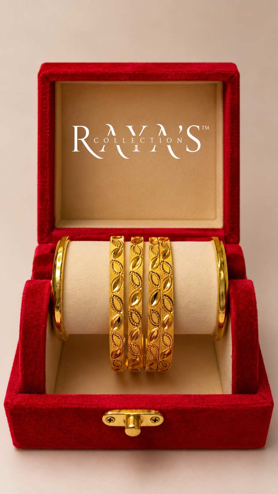 Golden Leaf Elegance Bangles