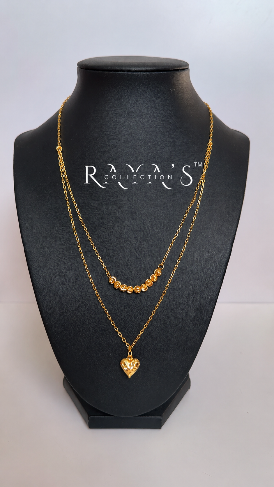 Golden Heart Layers Necklace