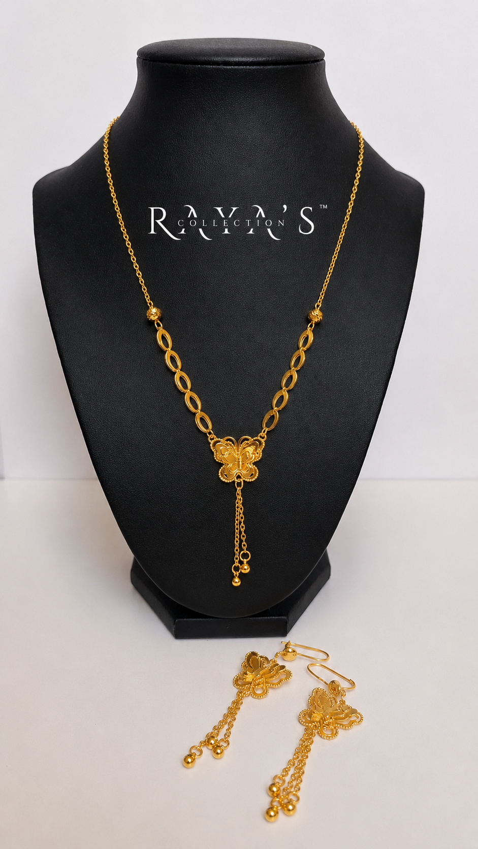 Golden Flutter Jewelry Set