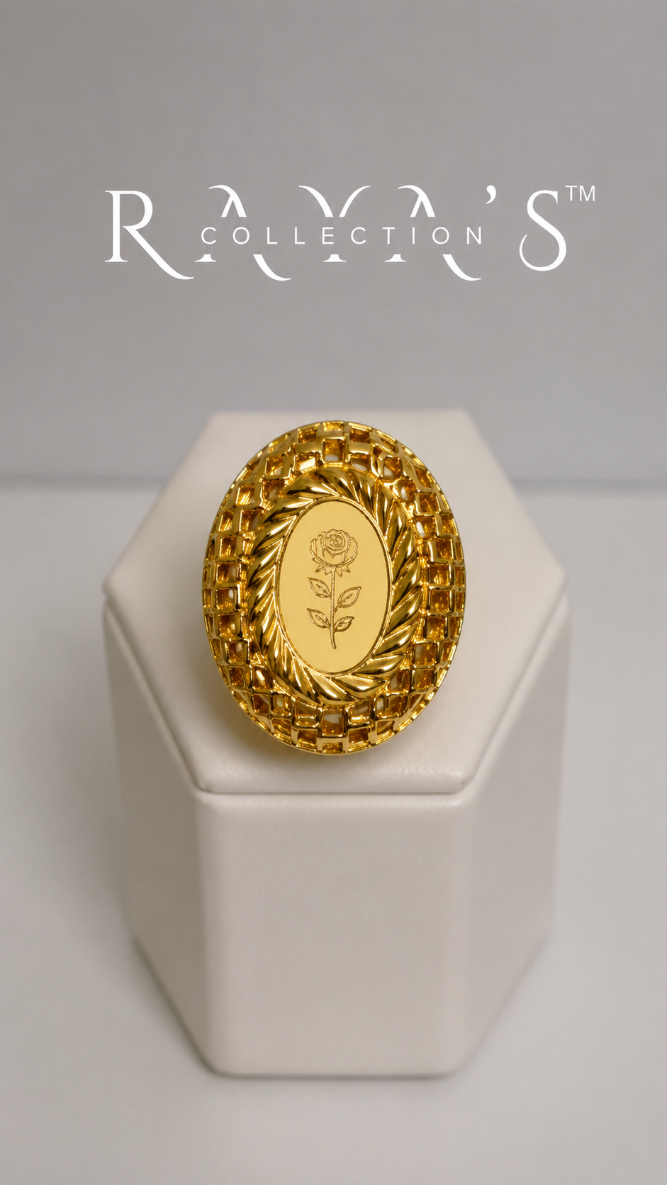 Golden Bloom Signet Ring