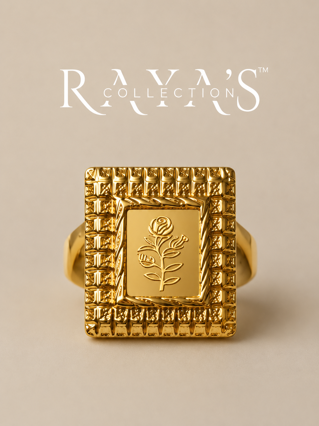 Regal Bloom Signet Ring