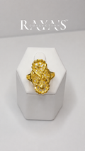 Golden Lace Bloom Ring