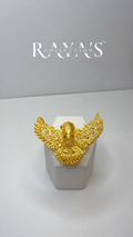 Golden Soaring Eagle Ring small