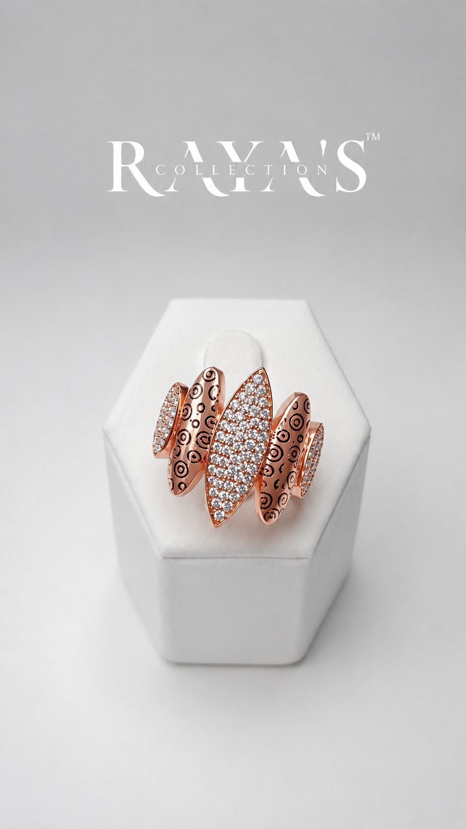 Rosé Radiance Statement Ring
