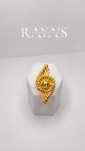 Golden Bloom Statement Ring