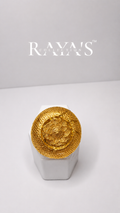 Golden Bloom Filigree Statement Ring