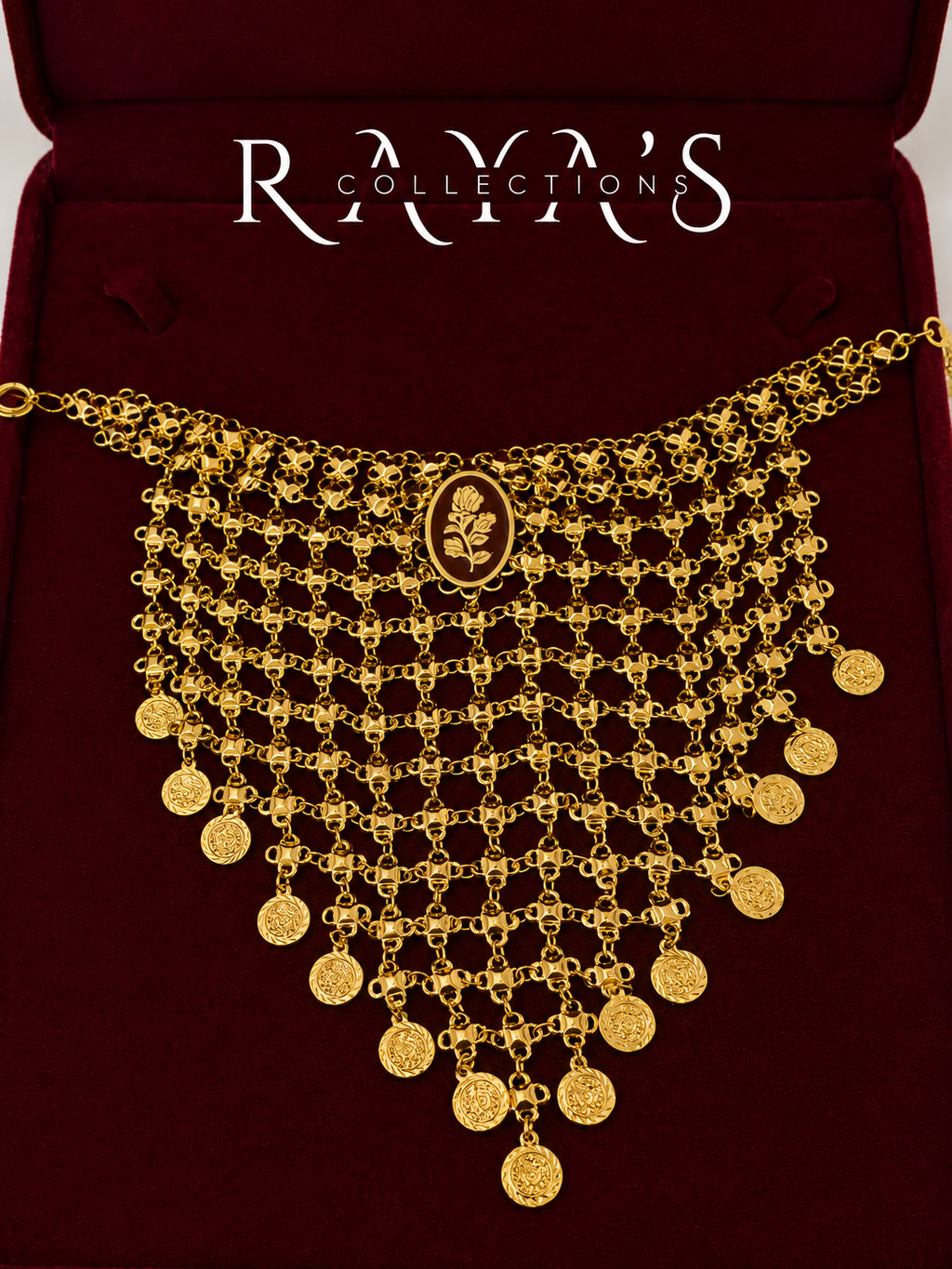 Royal Coin Cascade Necklace