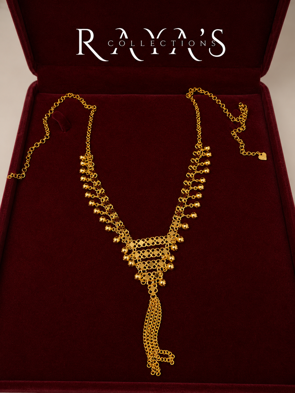 Golden Bell Cascade Necklace