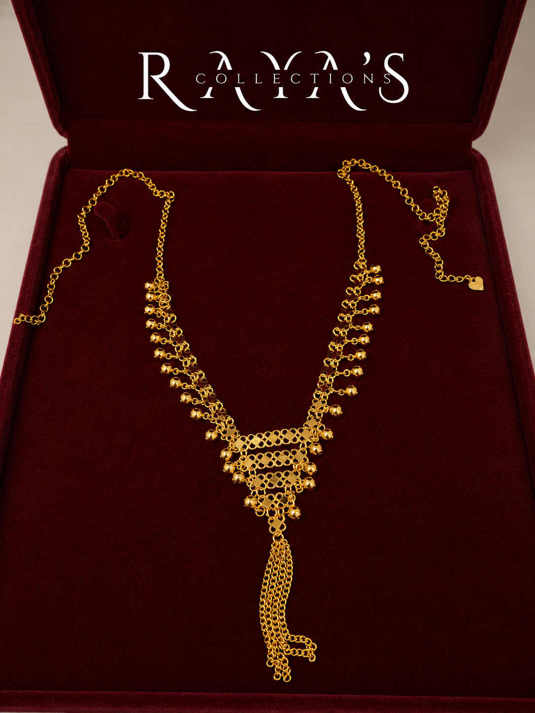 Golden Bell Cascade Necklace