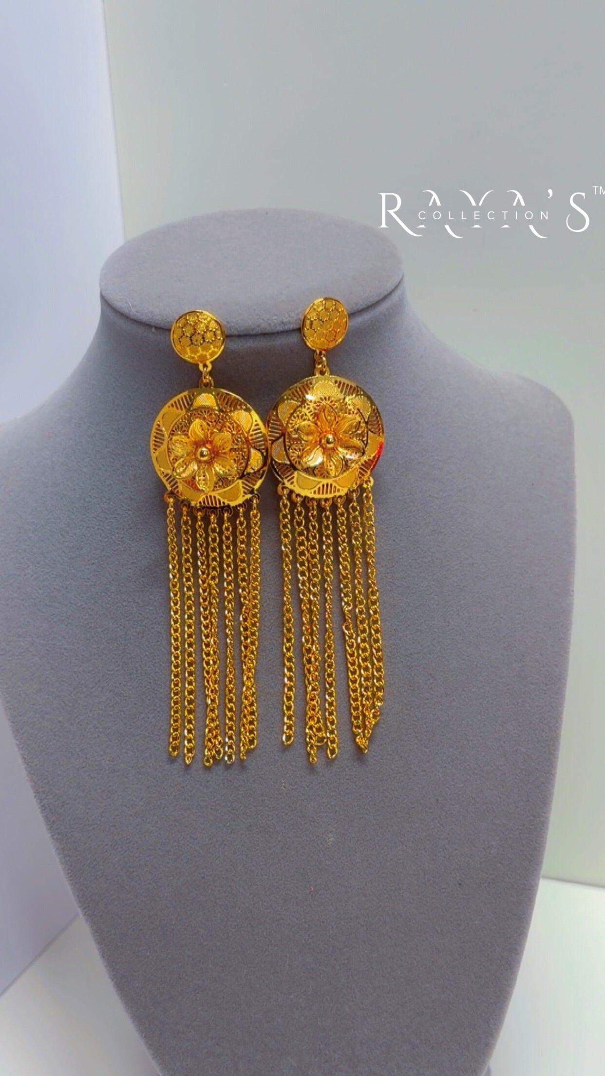 Aurora Cascade Gold-Plated Drop Earrings
