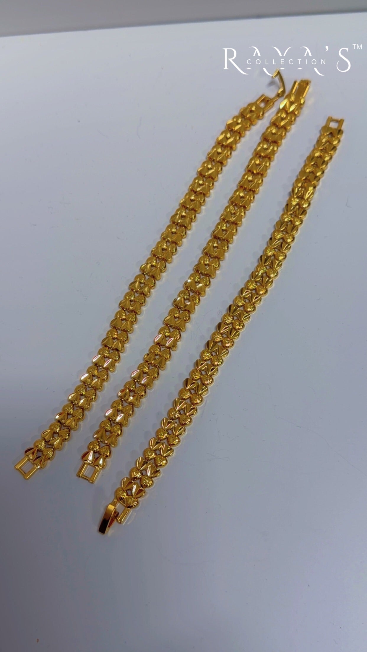 Ornate Link Gold-Plated Bracelet