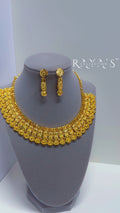 Royal Heritage Gold-Plated Necklace and Earring Set