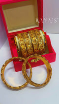 Royal Classic Gold-Plated Bangle Set (6 Pieces) – Sale
