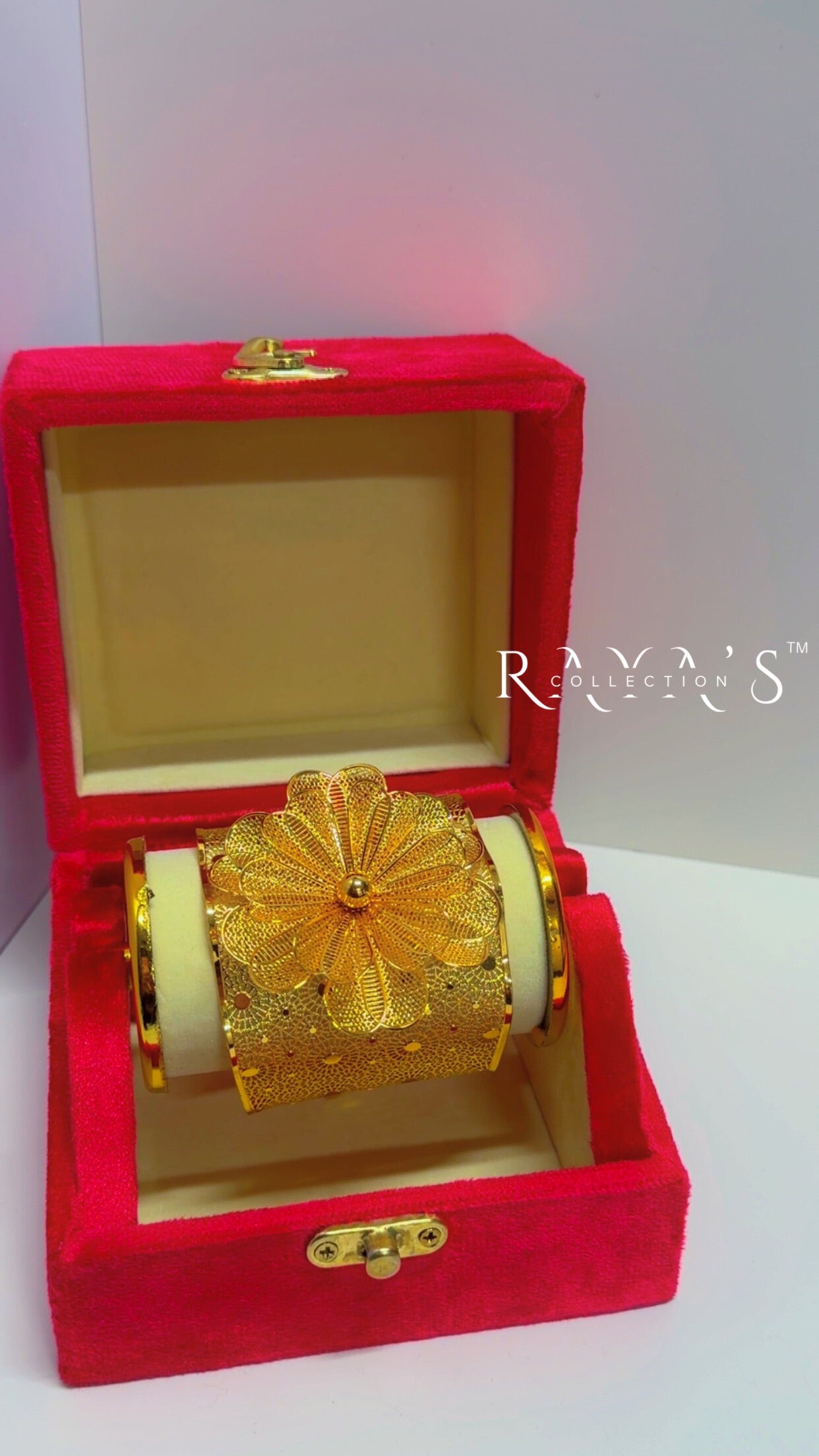 Golden Bloom Gold-Plated Arm Cuff Bracelet