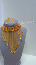 Heritage Gold-Plated Necklace & Earrings Set