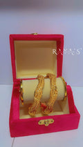 Serpentine Elegance Gold Plated Bangle Set