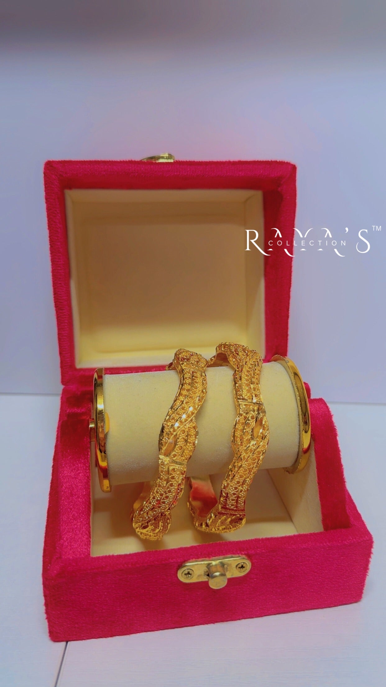 Serpentine Elegance Gold Plated Bangle Set