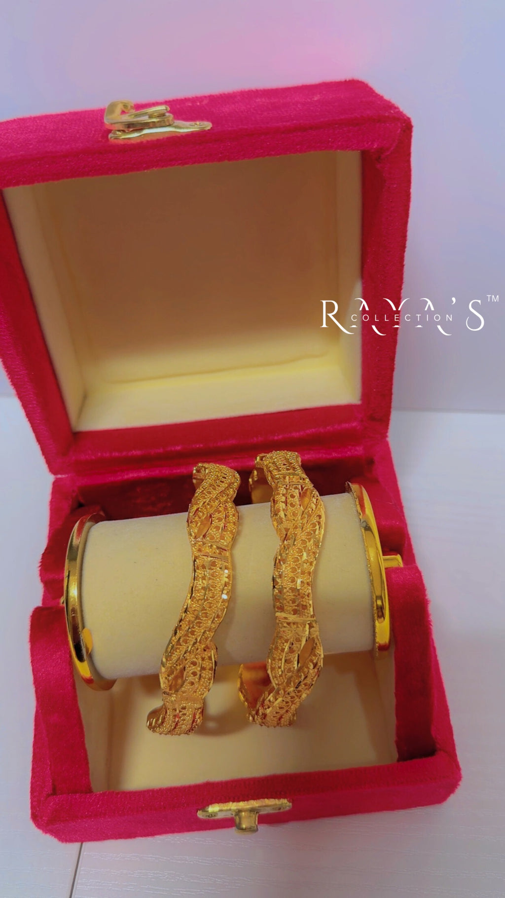 Serpentine Elegance Gold Plated Bangle Set
